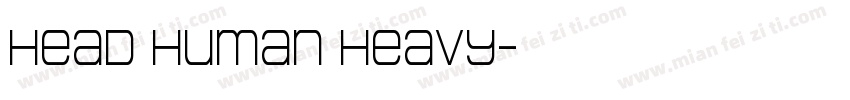 Head Human Heavy字体转换